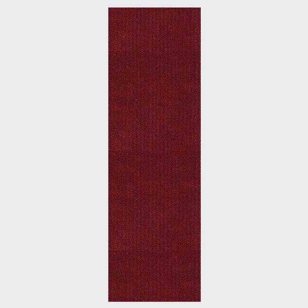 PLAYA RUG Heavy Duty Solid Red 31 in. W x 37 ft. L Indoor/Outdoor ...