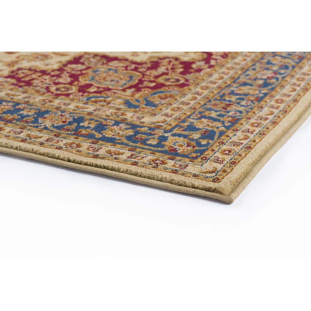 Sensation Border Ivory 9 ft. x 12 ft. Indoor Area Rug - thumbnail 5