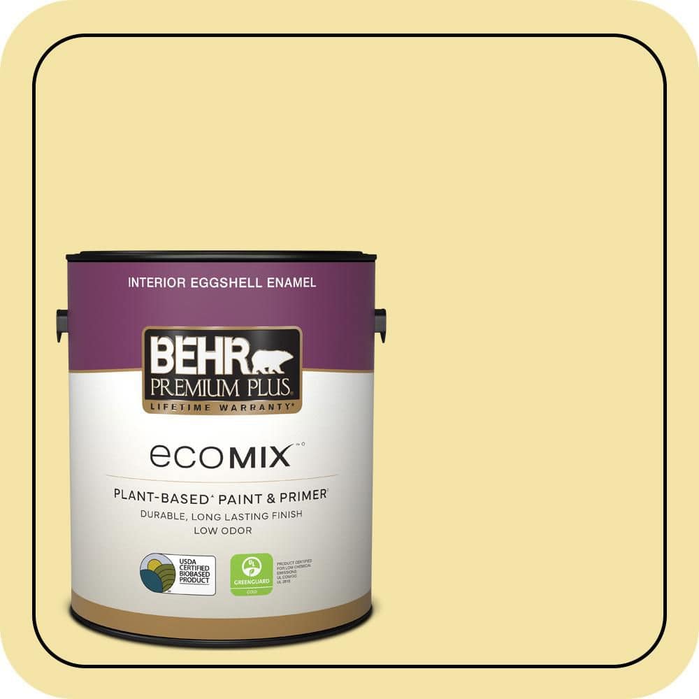 1 gal. #P320-3 Lily Bulb Eggshell Enamel EcoMix Plant-Based Interior Paint & Primer price history on PriceWatchPro