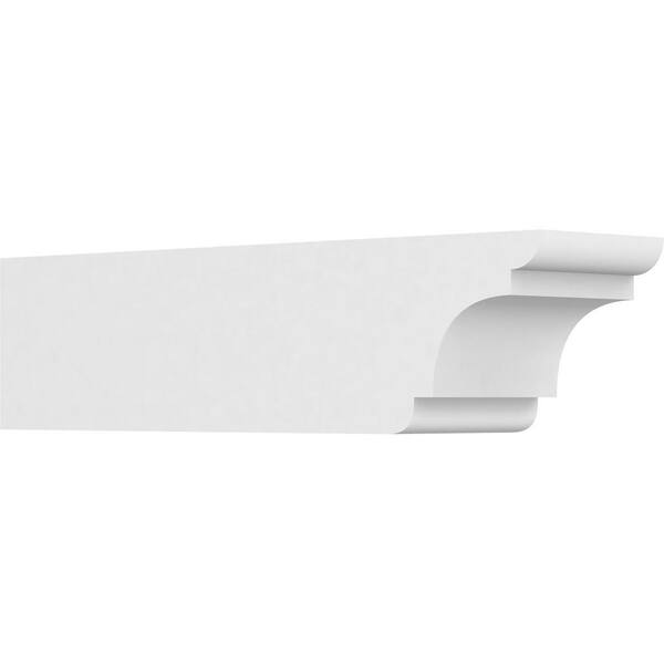 Ekena Millwork 6 in. x 6 in. x 24 in. Standard New Brighton Architectural Grade PVC Rafter Tail Brace