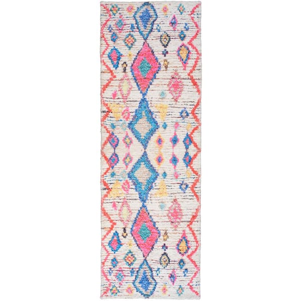 Nourison Rosedale Multicolor 2 ft. x 6 ft. Boho Tribal Kitchen Utility Contemporary Kitchen Runner Rug