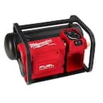 M18 FUEL 18-Volt Lithium-Ion Cordless 2 Gal. Compact Electric Quiet Air Compressor (Tool-Only) and Tinted Safety Glasses