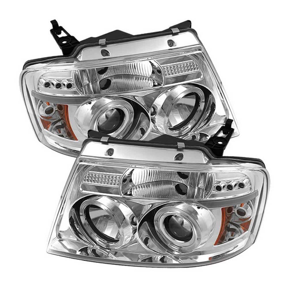 Ford F150 04-08 Projector Headlights - Version 2 - LED Halo - LED ( Replaceable LEDs ) - Chrome price history on PriceWatchPro