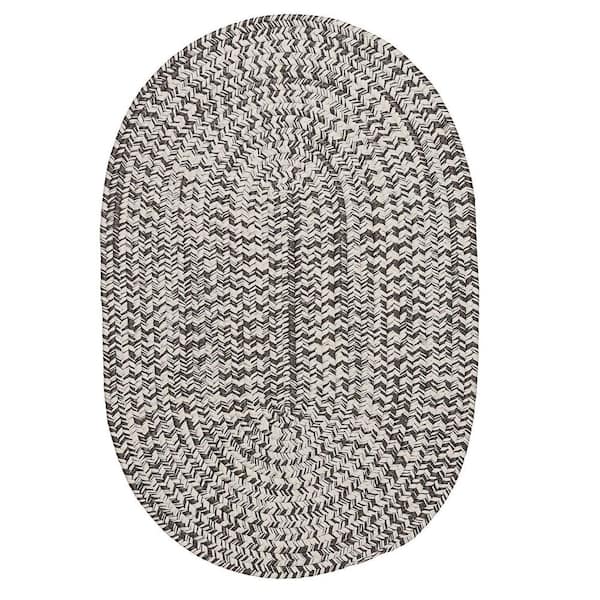 Howell Tweed Gray 6 ft. x 8 ft. Oval Indoor/Outdoor Area Rug