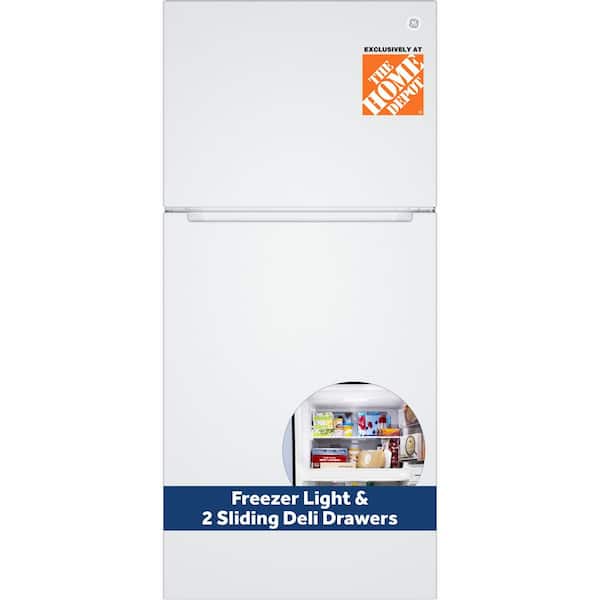 21 cu. ft. 30in. Garage Ready Top Freezer Refrigerator in Fingerprint Resistant Stainless Steel w/2-Sliding Deli Drawers