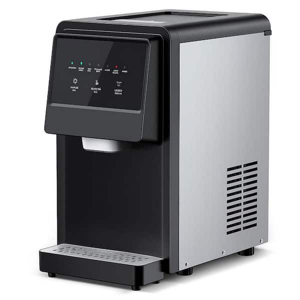 16 in. 59 lb. /Day, Pebble-Shaped Ice Cubes 13 lb. Storage Capacity Double-Inlet Commercial Ice Maker