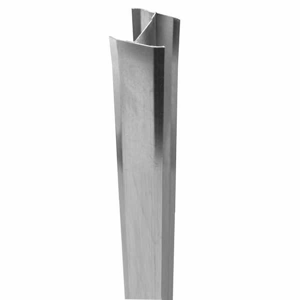 Barrette Outdoor Living Louvered 5 in. x 5 in. x 100 in. Metal Gate Post Insert
