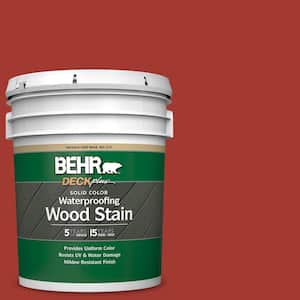 5 gal. #PPU2-16 Fire Cracker Solid Color Waterproofing Exterior Wood Stain