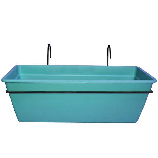 Gefen Turquoise Plastic Planter Kit for Railing Quantity Box (60-Piece)