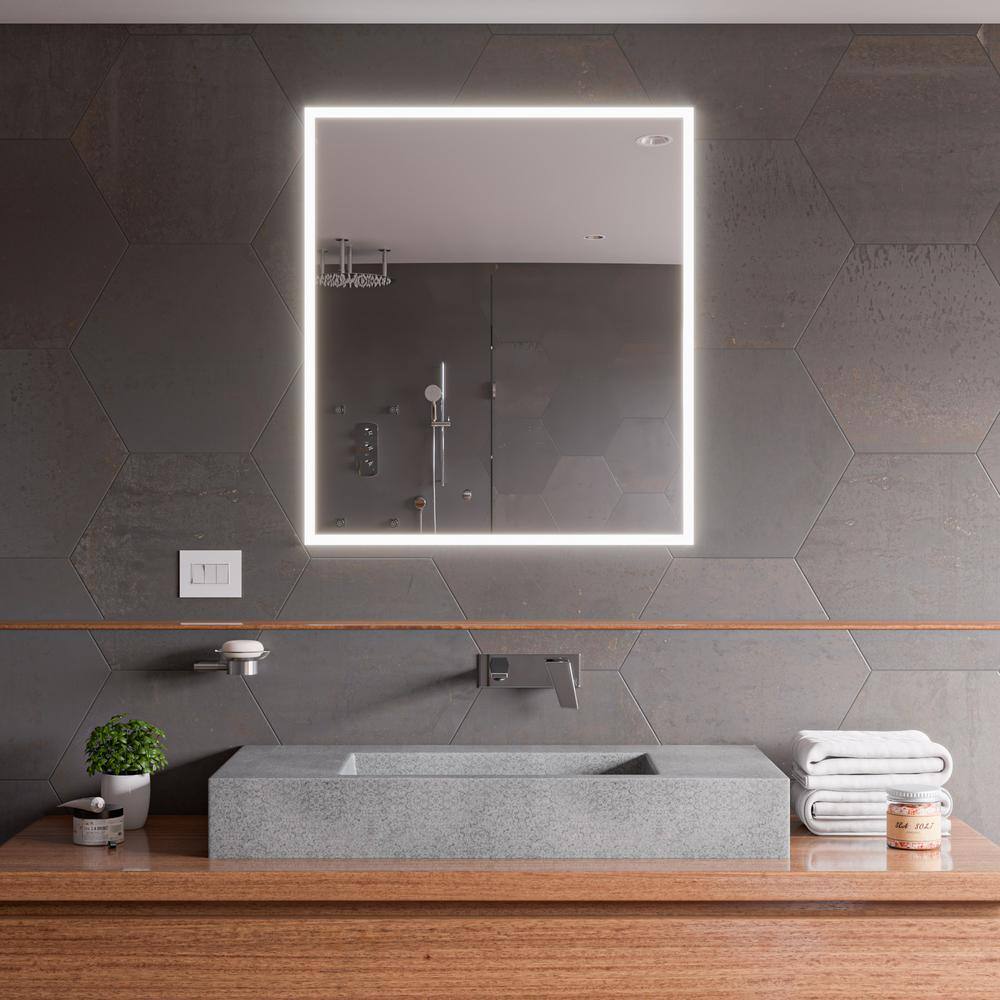 Gray Matte Ceramic Rectangular Wall-Mount Bathroom Sink