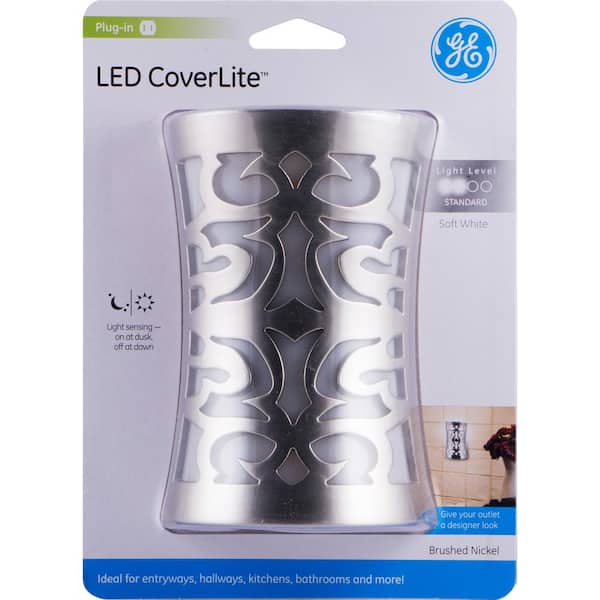 LED CoverLite Nickel Night Light by GE 
