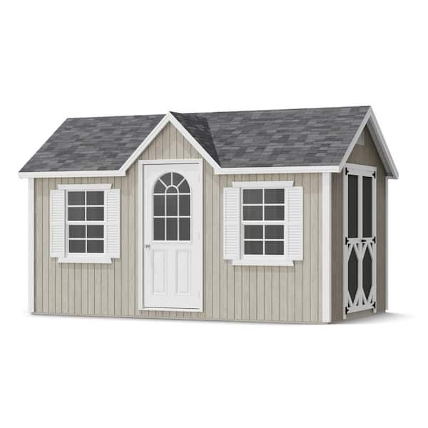 Classic Cottage 8 ft. x 14 ft. Outdoor Wood Storage Shed Panelized Kit with Operable Windows (112 sq. ft. )