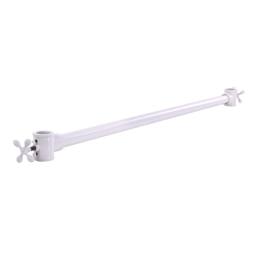 Pipeline 41 in. W x 1.25 in. H Gloss White Hangbar for Garment Rack