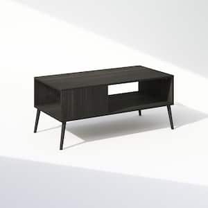 Claude Espresso TV Stand Entertainment Center Fits TV's up to 40 in. with Wood leg