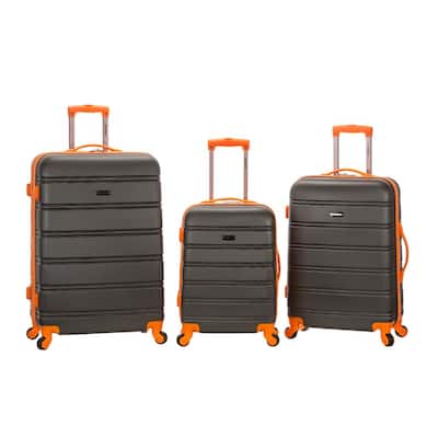 Melbourne 3-Piece Hardside Spinner Luggage Set, Charcoal