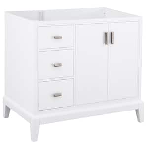 Shaelyn 37.25 in. W x 22 in. D x 34 in. H Bath Vanity Cabinet without Top in White