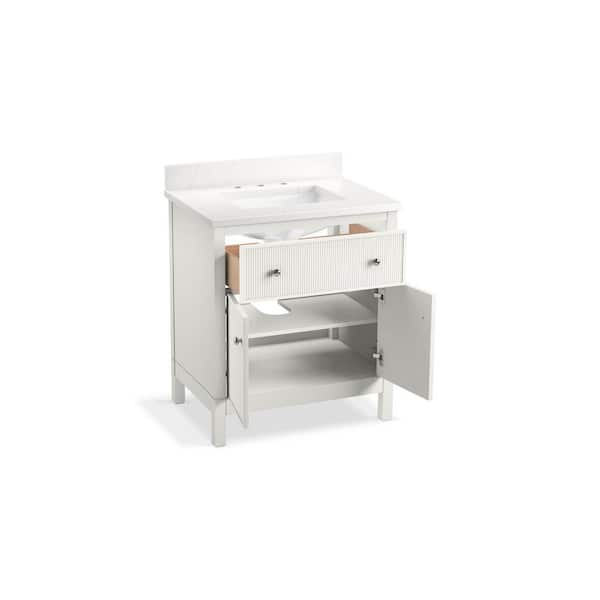 KOHLER Malin 31in. Single Sink Freestanding White Bath