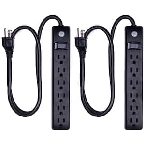 6-Outlet Standard Surge Protector (2-Pack)