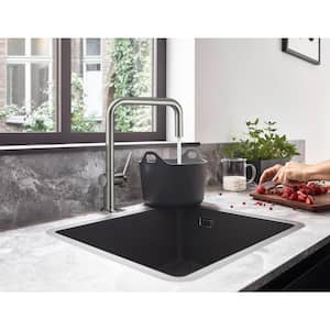 Talis N  Single-Handle Kitchen Faucet with QuickClean in Stainless Steel Optic