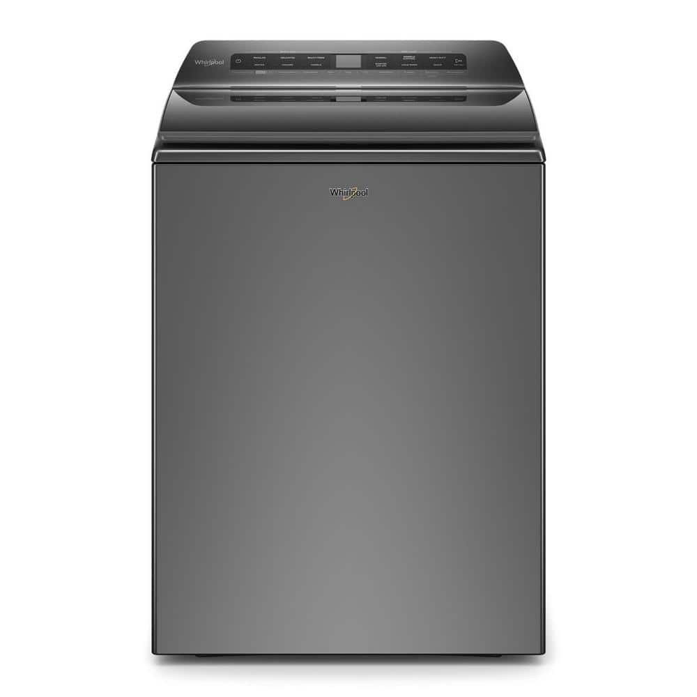Whirlpool 4.8 cu. ft. Smart Chrome Shadow Top Load Washing Machine with Load and Go, Built-In Water Faucet and Stain Brush