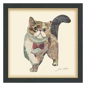 Empire Art Direct Persian B and W Pet Paintings on Printed Glass Encased  with a Gunmetal Anodized Frame Animal Art Print, 24 in. x 18 in.  AAGB-JP1050-2418 - The Home Depot
