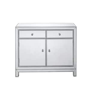 Steve Silver Papillon Ebony/Ivory Sideboard with 13 Drawers AP460SB - The  Home Depot