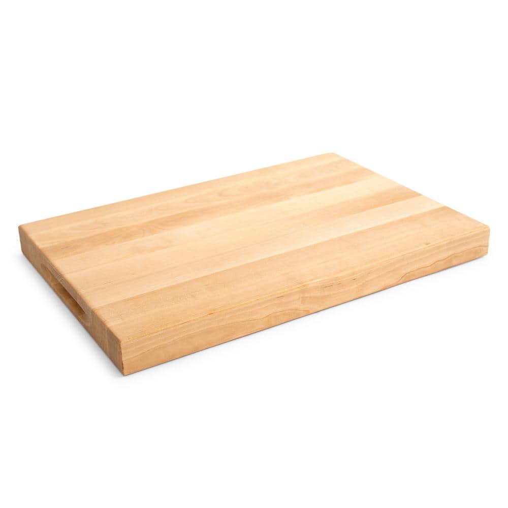 Maple Wood 18" x 12" Reversible Cutting Board with Juice Groove