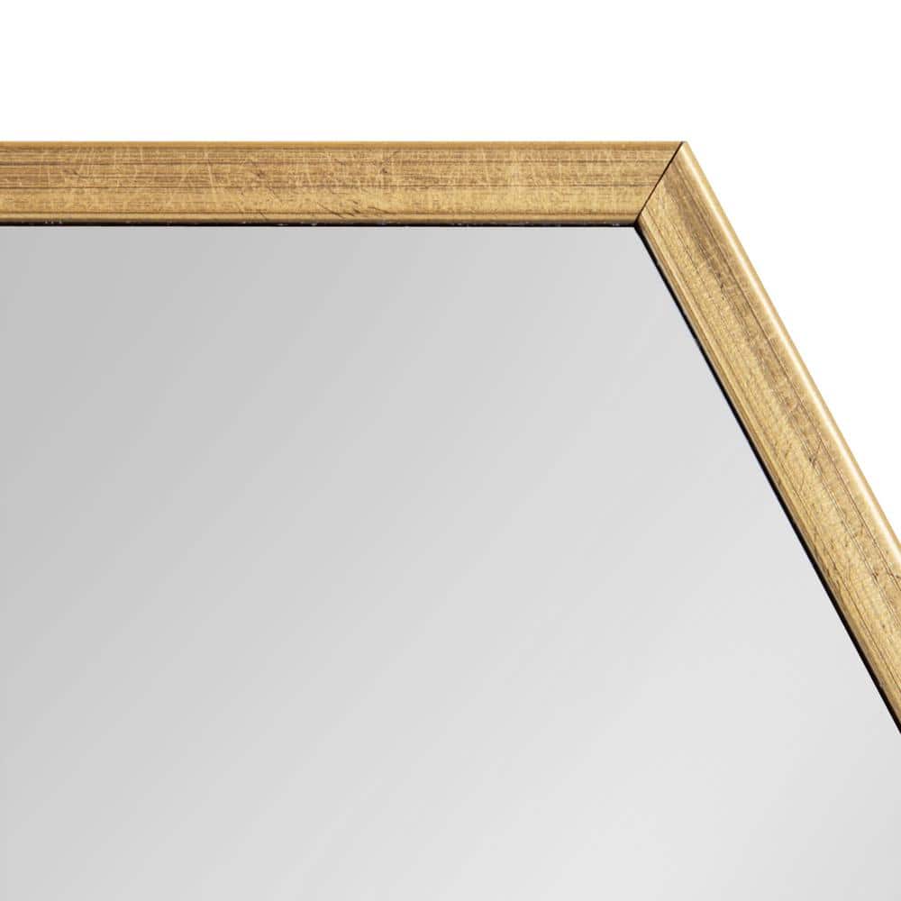 Gold Hexagon Full Length Vanity Mirror