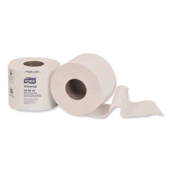 TORK Universal Toilet Paper Septic Safe 2Ply White 616Sheets/Roll 48