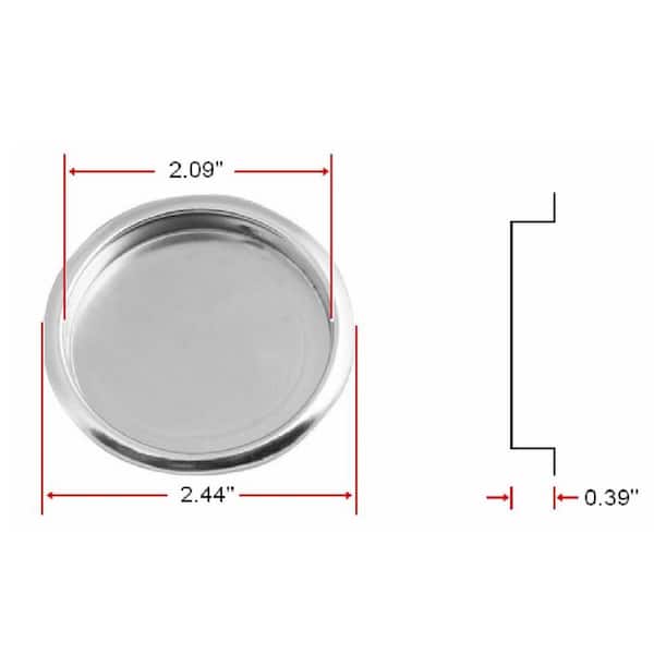 2-1/4 in. x 2-1/8 in. Satin Nickel Jumbo Hinge Pin Door Stop Value Pack (5 per Pack)