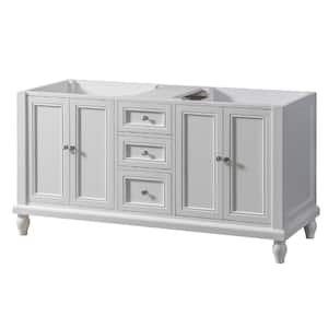 Classic 60 in. W x 2 3in. D x 32 in. H Bath Vanity Cabinet without Top in White