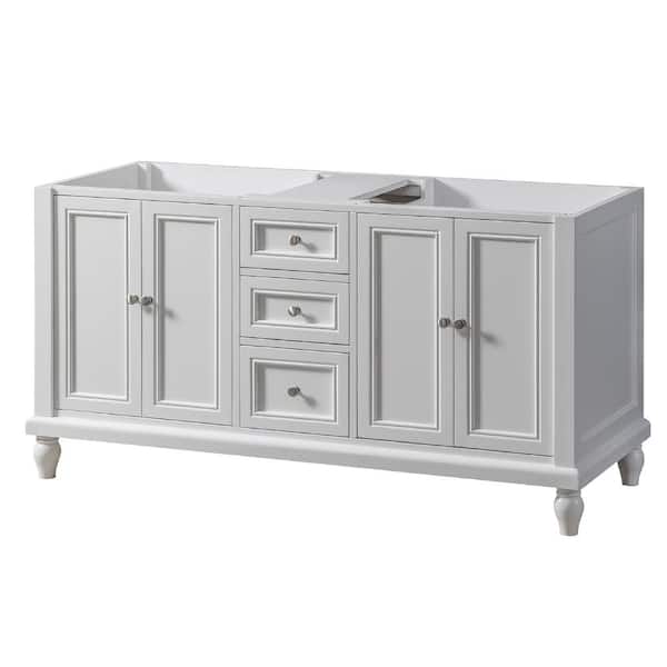 Direct vanity sink Classic 60 in. W x 2 3in. D x 32 in. H Bath Vanity Cabinet without Top in White