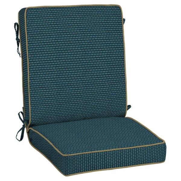 Bombay Outdoors Rhodes Indigo Seas Outdoor Dining Chair Cushion