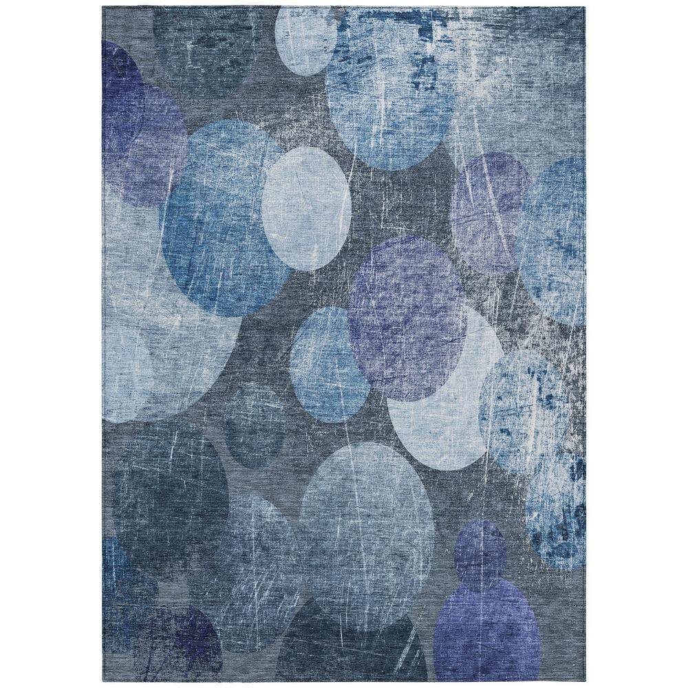 Addison Rugs Chantille ACN556 Blue 5 ft. x 7 ft. 6 in. Machine Washable ...