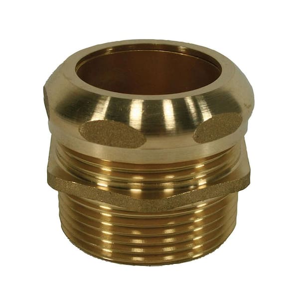 JONES STEPHENS 1-1/2 in. MIP x 1-1/2 in. Slip Waste Connector Fitting in Brass