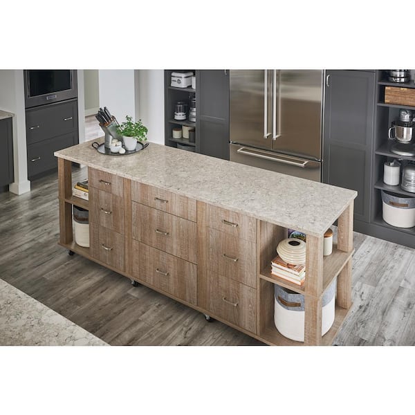 VIATERA Quartz Countertop Sample in Aria LG-M003-VT - The Home Depot