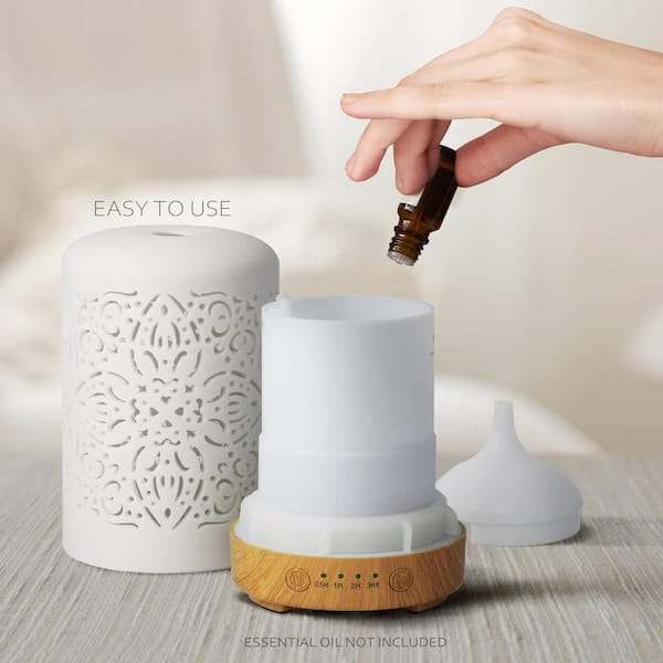 Ceramic Diffuser| White | Aromatherapy | Essential Oils| Humidifier | Sleep outlets | Insomnia | Scented | Gift | Lullaby Luxury |