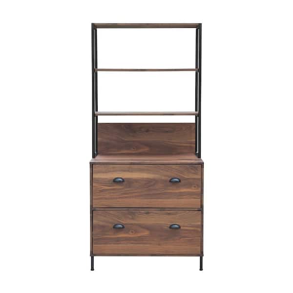 AGH Deco 2 DRAWER FILE CABINET - BOOKCASE
