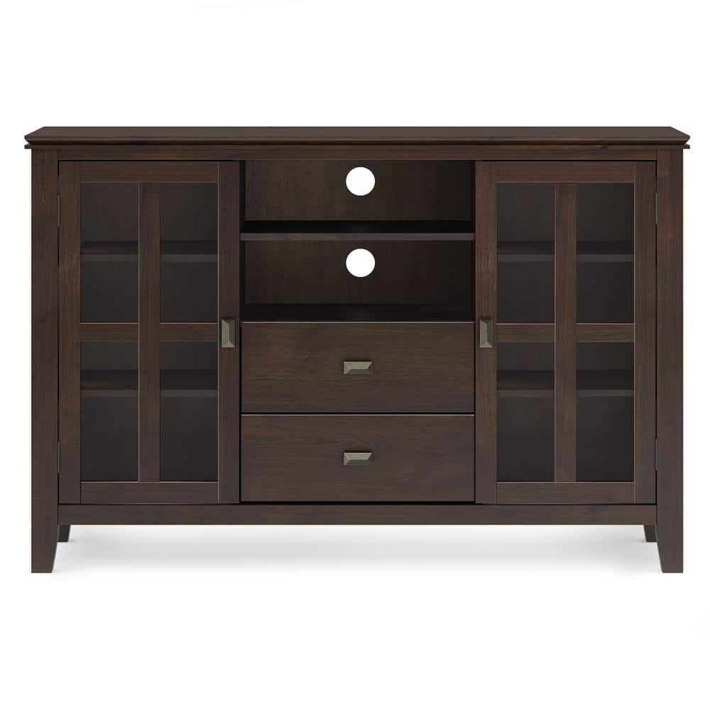Artisan Contemporary 53" TV Media Stand in Dark Chestnut Brown