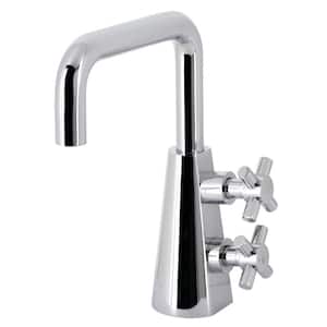 Constantine 2-Handle Single Hole Bathroom Faucet with Push Pop-Up in Polished Chrome