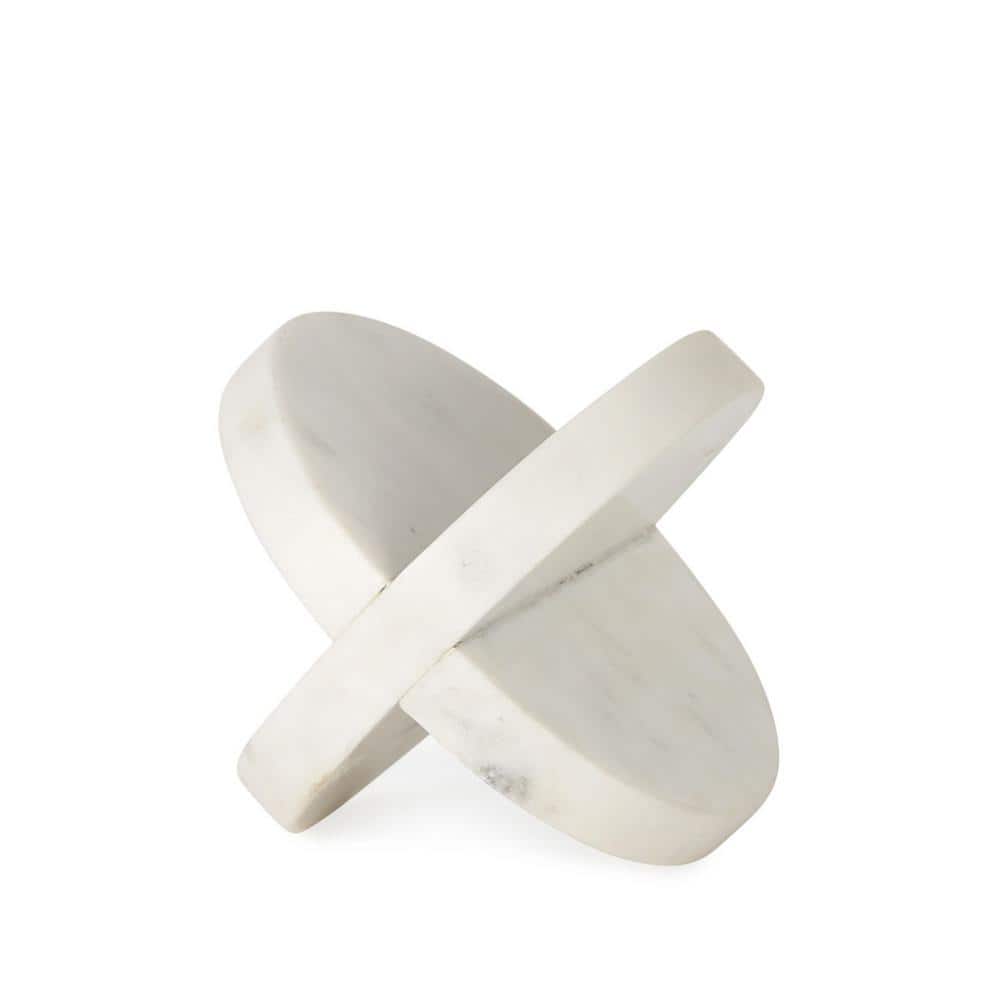 6 in. White Petite Marble Circular Sculpture price history on PriceWatchPro