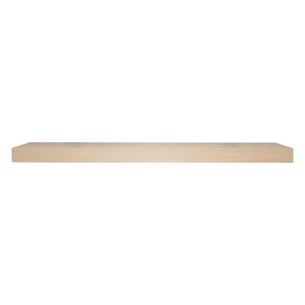 Generic unbranded 17.7 in. W x 8 in. D x 1.25 in. H Oak Square Edge MDF Slimline Shelf