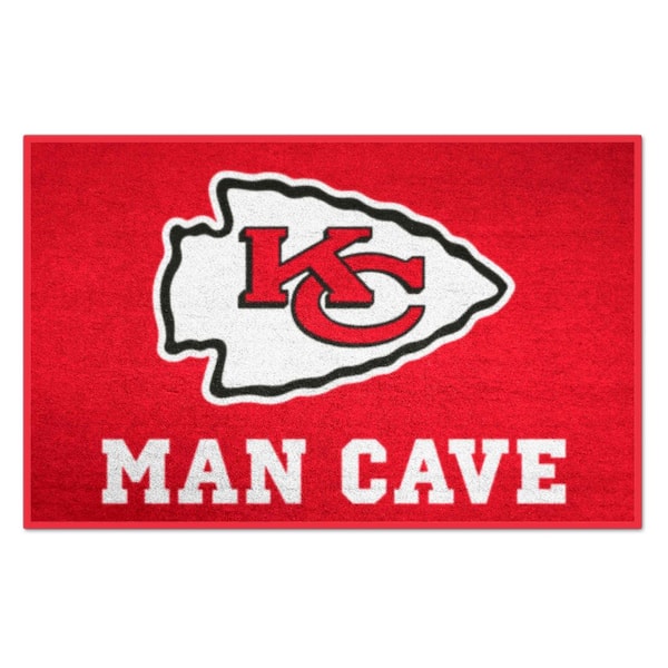 FANMATS NFL Kansas City Chiefs Red Man Cave 2 ft. x 3 ft. Area Rug