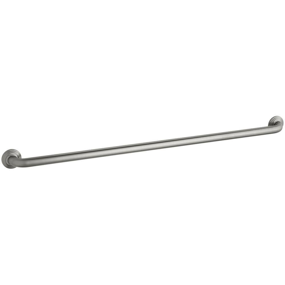 42" Vibrant Brushed Nickel Metal Bathroom Grab Bar