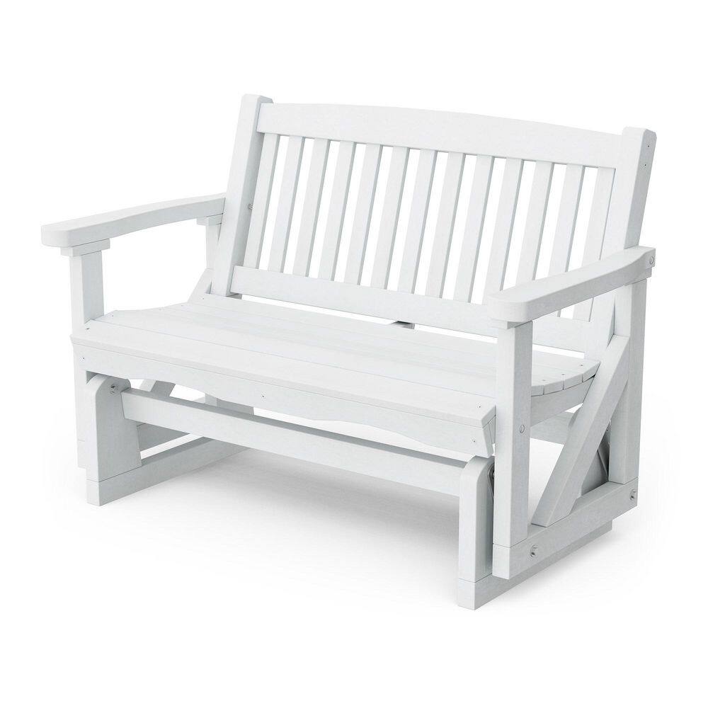 Classic 2-Person White Plastic Outdoor Mission Glider price history on PriceWatchPro