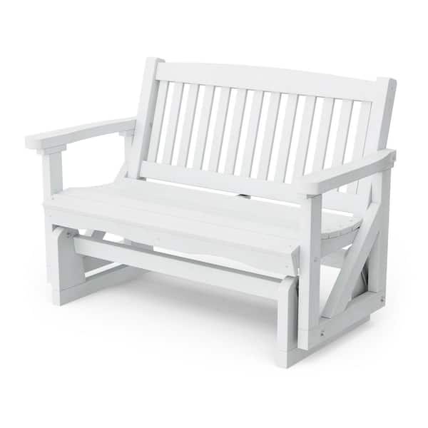 Wildridge Classic 2-Person White Plastic Outdoor Mission Glider