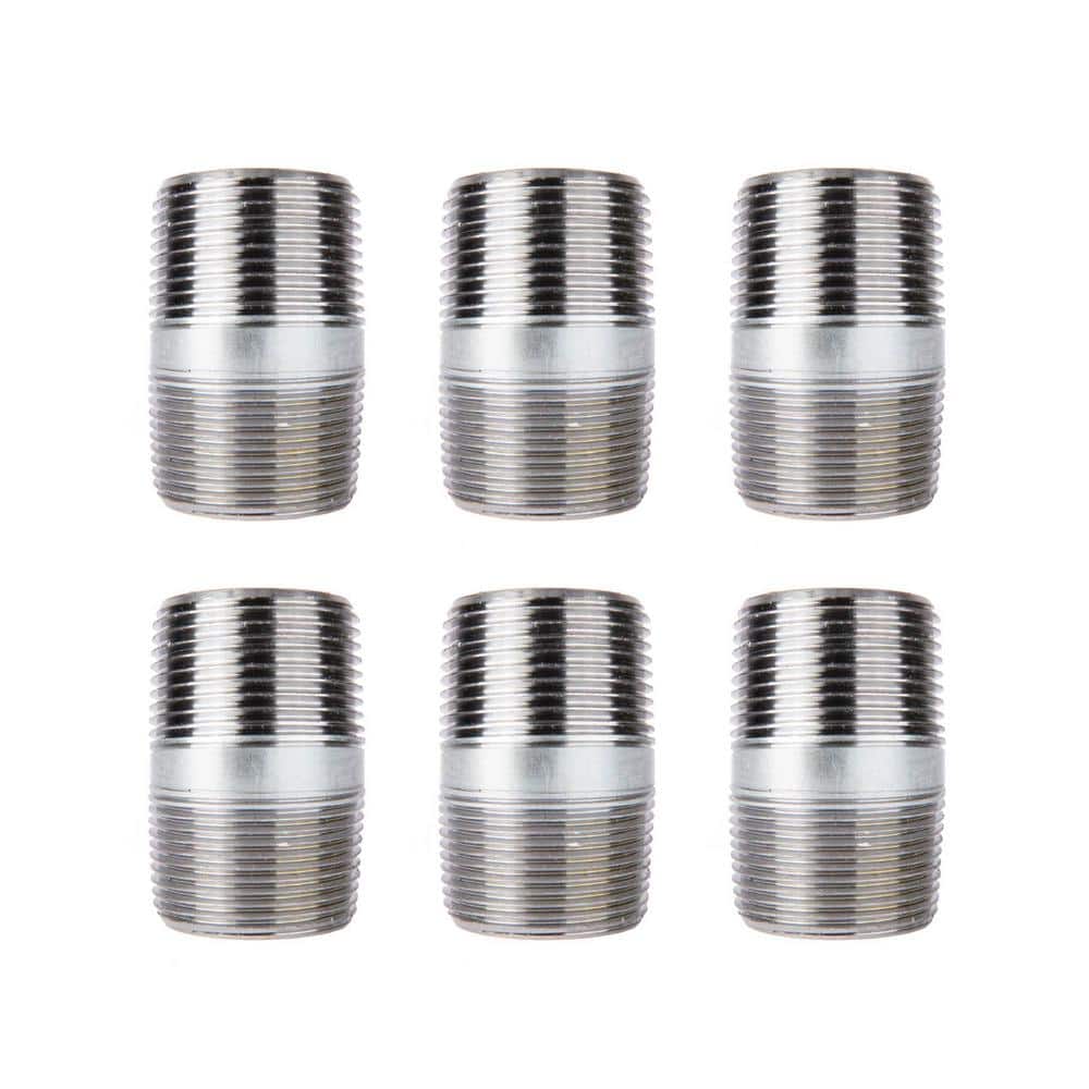 1 in. x 2 in. Galvanized Steel Nipple (6-Pack) price history on PriceWatchPro