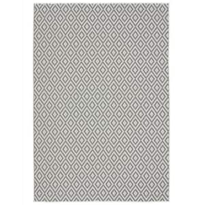 Tripoli Lydia Gray/Cream 5 ft. x 7 ft. Geometric Indoor/Outdoor Area Rug