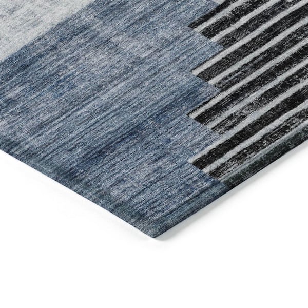 Chantille Machine Washable Indoor/Outdoor Abstract ACN1829 Blue 9 ft. x 12 ft. Accent Rug