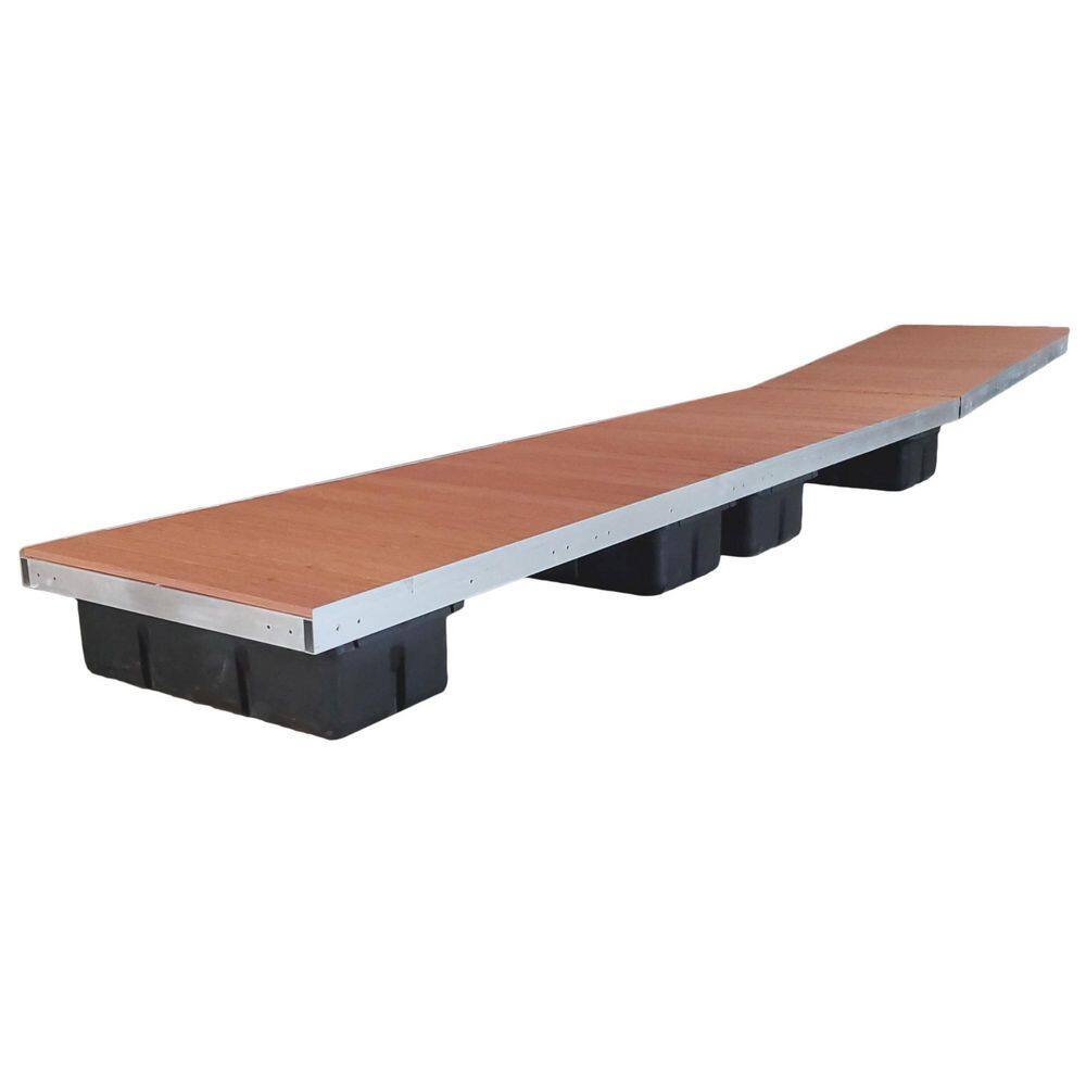 40 ft. Low Profile Floating Dock with Brown Aluminum Decking price history on PriceWatchPro